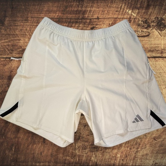 Adidas Mens Training HIIT HEAT.RDY 7" Shorts NWT - Size Large - Chalk White - Picture 5 of 12